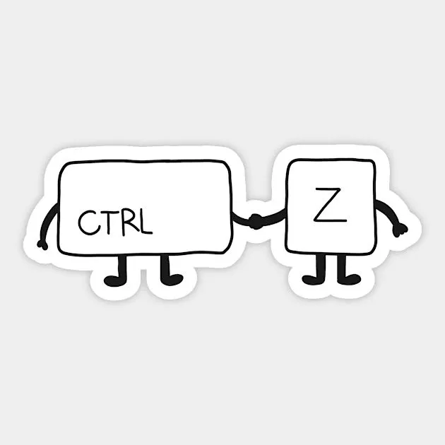 CTRL+Z Sticker
