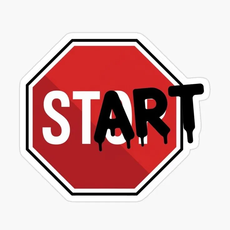 start sticker