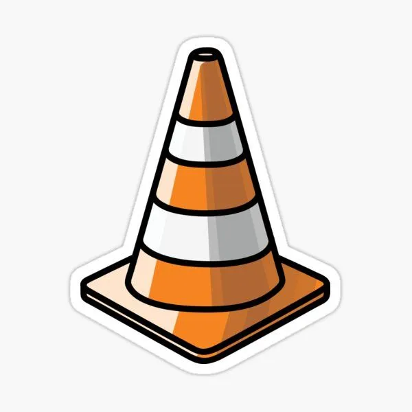 traffic cone sticker