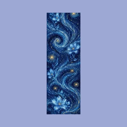 blue flower bookmark