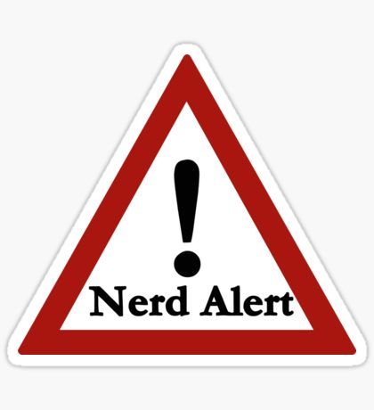 Nerd alert Sticker