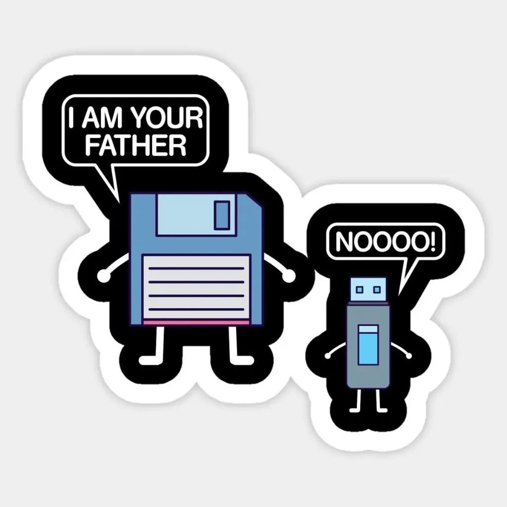 Floppy Disk & USB sticker