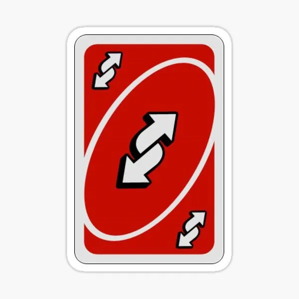 UNO red card sticker