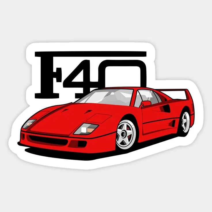 Ferrari F40 Sticker