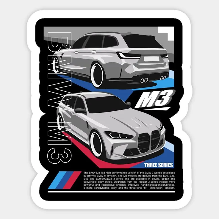 BMW M3 Sticker