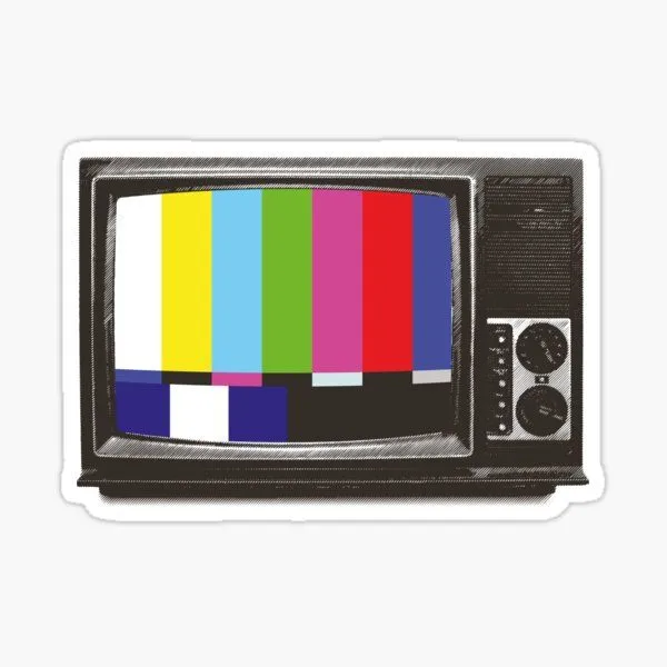 old tv sticker